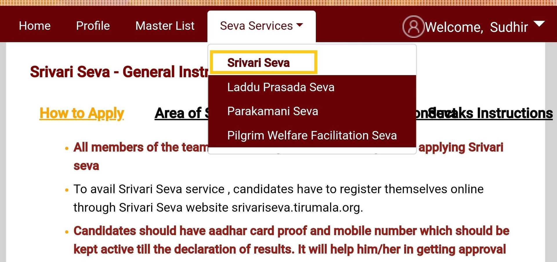 Open Seva Services